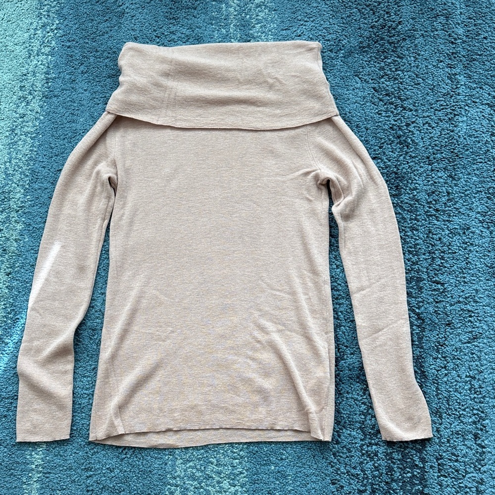 Reiss Off-the-Shoulder beige Sweater